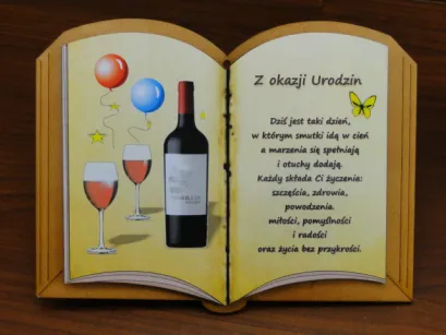 Księga okolicznościowa - Z okazji urodzin (butelka)