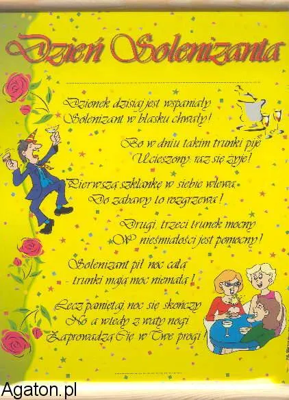 Dyplom - Dzień solenizanta