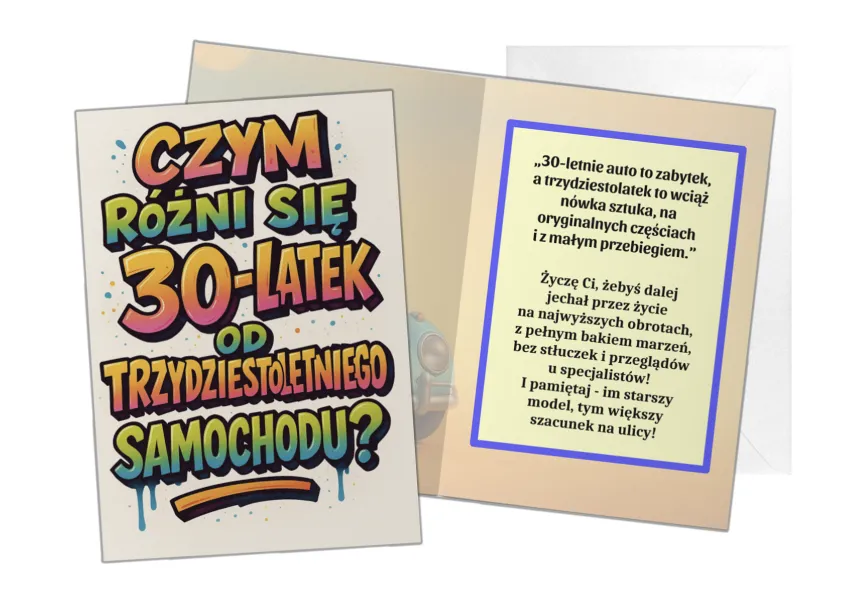 Kartka C5 - Czym różni się 30-latek od trzydziestoletniego samochodu ?