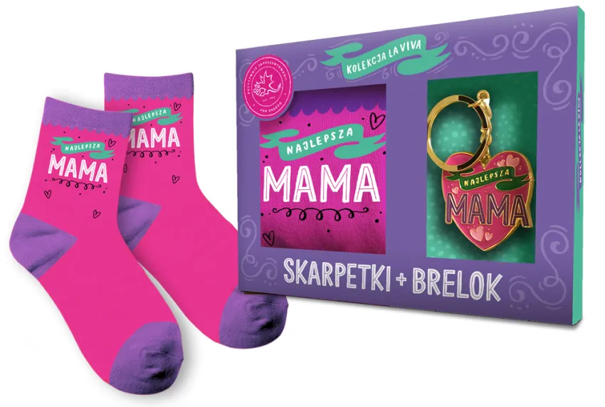 Skarpety + brelok - Najlepsza Mama