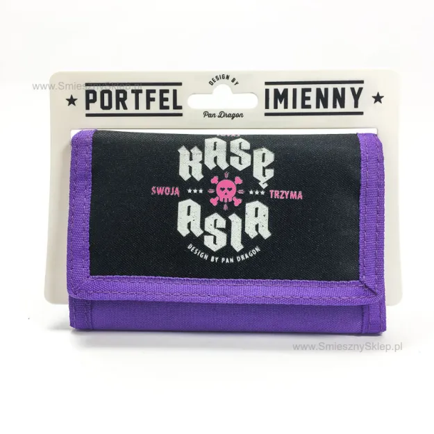 Portfel imienny - Asia trzyma tutaj swoją kasę