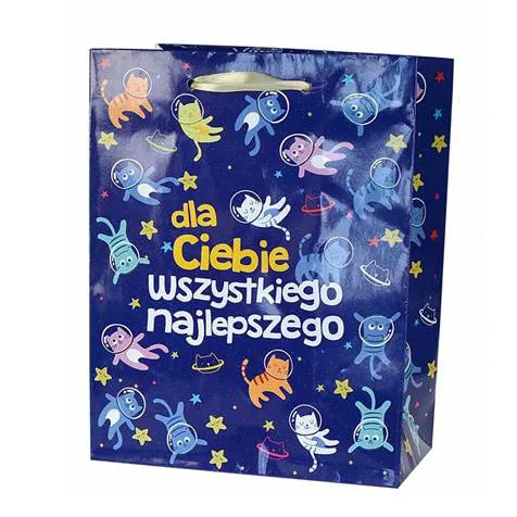 Torebka Kukartka S - Dla Ciebie wszystkiego najlepszego (koty)