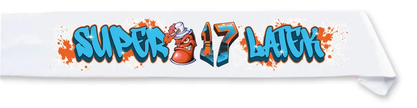 Szarfa dziecięca - Super 17 latek