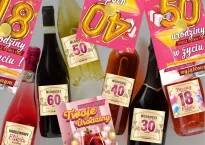 Karnet + naklejka na butelkę - 40 urodziny - 5