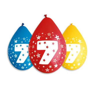 Balony 7 - pastelowe 5szt - wiszące
