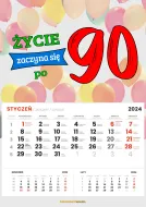 Kalendarz 2024 - Życie zaczyna się po 90
