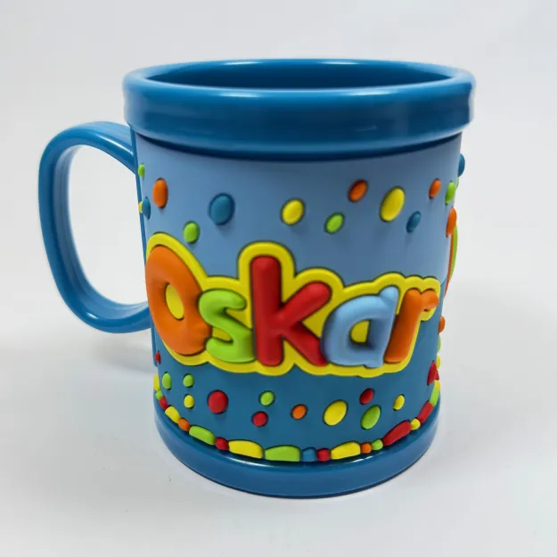 Kubek plastikowy 3D z imieniem - Oskar