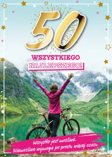 Karnet 3D - 50. Wszystkiego najlepszego!
