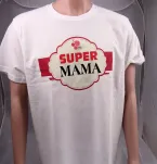 Koszulka biała - Super Mama - 2