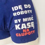 Bokserki - Idę do roboty by mieć kasę na głupoty - mix kolorów - 2