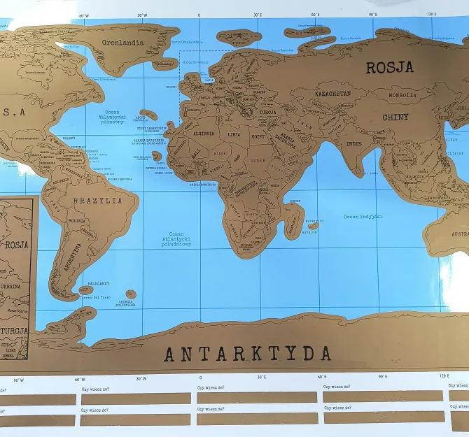 Mapa - Zdrapka