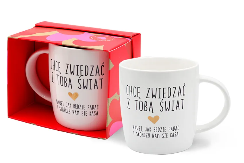 Kubek Top - Chcę z Tobą zwiedzać świat