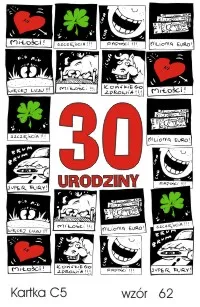 Karnet C5 - 30 urodziny