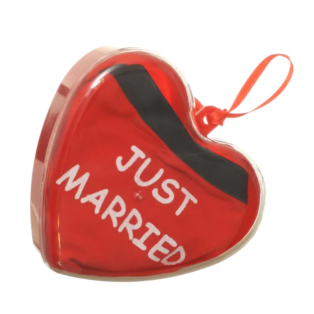 Stringi damskie w serduszku - Just married (Właśnie wyszłam za mąż)