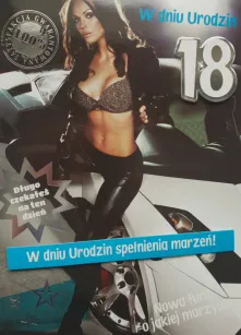 Karnet - w dniu 18 urodzin spełnienia marzeń. Nowa fura o jakiej marzyłeś