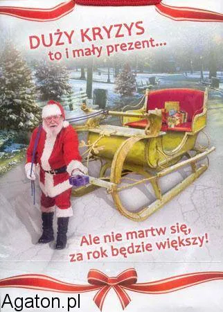 Torebka L - Duży kryzys to i mały prezent... Ale nie martw się, za rok będzie większy!