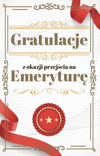 Karnet 2K - Gratulacje z okazji przejścia na emeryturę