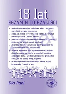 Dyplom - 18 lat egzamin dojrzałości dla Pani