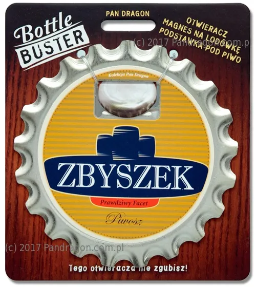 Otwieracz, podstawka, magnes 3w1 - Zbyszek - prawdziwy facet