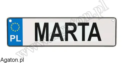 Tablica imienna - Marta