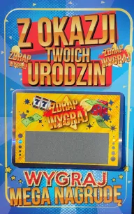 Karnet N + zdrapka - Z okazji Twoich urodzin, zdrap wygraj mega nagrodę