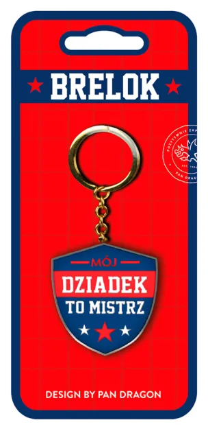 Brelok metalowy (My hero) - Mój Dziadek to mistrz