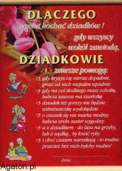 Dyplom - Dlaczego trzeba kochać dziadków