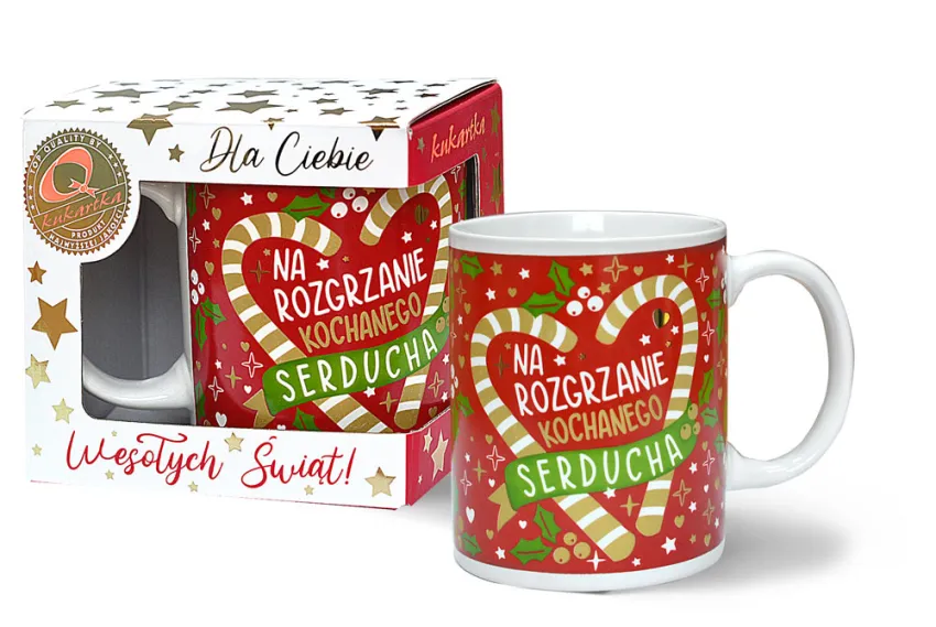 Kubek premium - Na rozgrzanie kochanego serducha