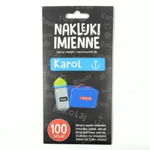 Naklejki imienne 100 szt. - Karol