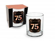 Szklanka whisky A - 75 urodziny / rocznica ślubu / lat pracy, itp