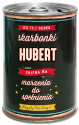 Puszka Skarbonka Vip - Hubert - Do tej super skarbonki Hubert zbiera na marzenia do spełnienia