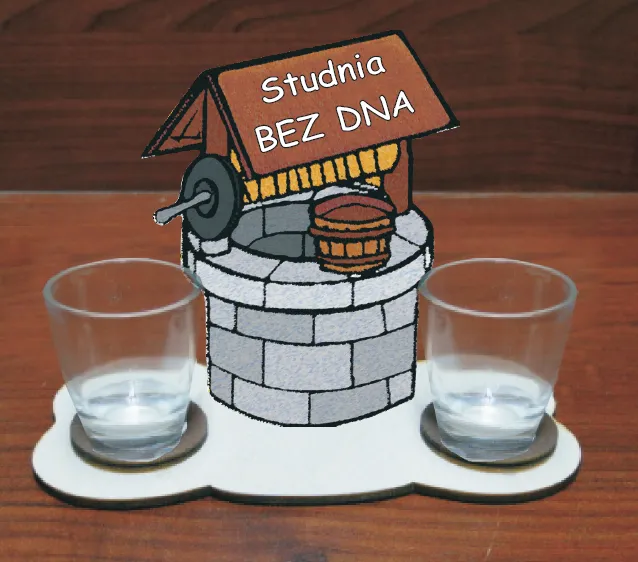 Stojak - Studnia bez dna + 2 kieliszkani