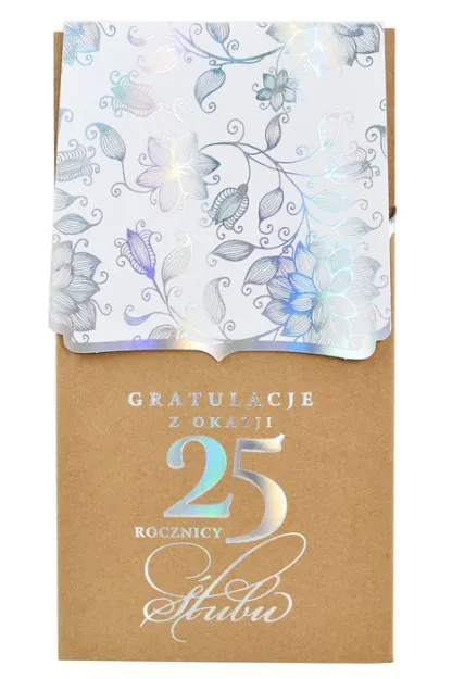 Karnet PM - Gratulacje z okazji 25 rocznicy ślubu