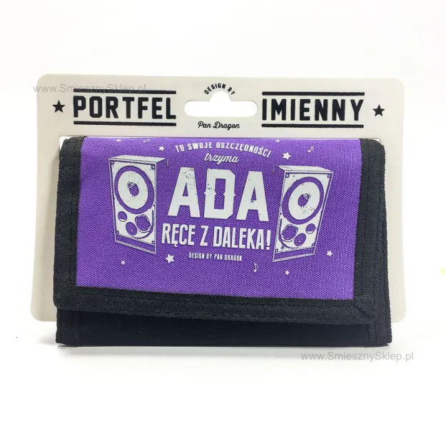 Portfel imienny - Ada trzyma tu swoje oszczędności. Ręce z daleka!