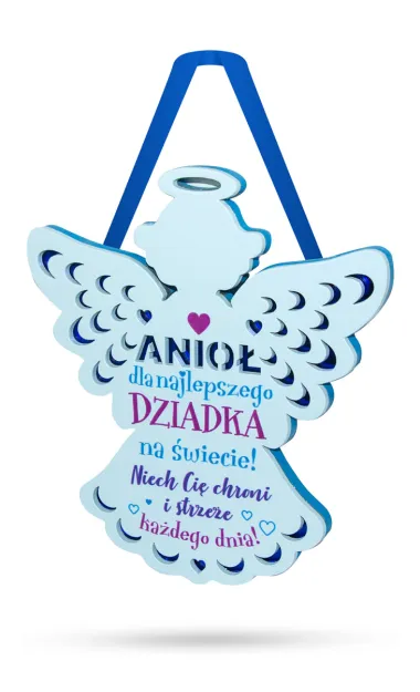 Zawieszka - Anioł dla najlepszego Dziadka na świecie