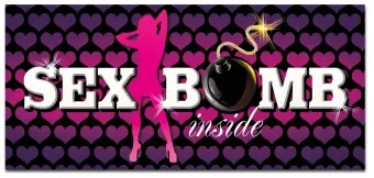Tabliczka 3D na drzwi - Sex bomb