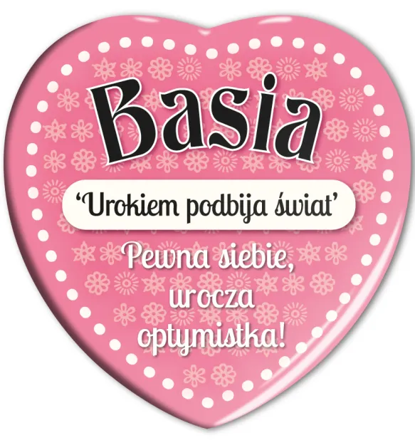 Magnes serce - Basia. Urokiem podbija świat. Pewna siebie, urocza optymistka!