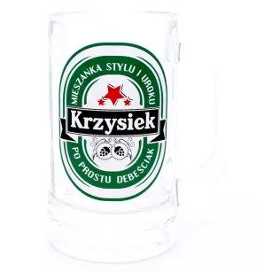 Kufel 0.3L - Krzysiek Mieszanka stylu i uroku po prostu debeściak