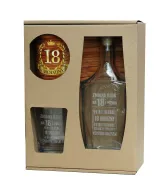 Karafka + szklanka whisky - Zmiana kodu na 18 z przodu - 18 urodziny (tekst grawerowany)