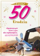 Karnet 3D - Z okazji 50 urodzin