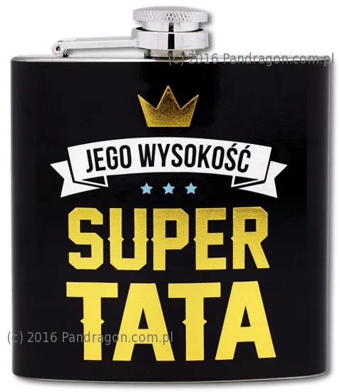 Piersiówka Royal - Jego wysokość Super Tata - najlepszy z najlepszych