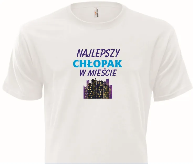 Koszulka biała - Najlepszy chłopak w mieście