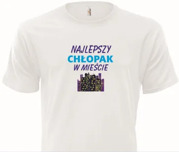 Koszulka biała - Najlepszy chłopak w mieście