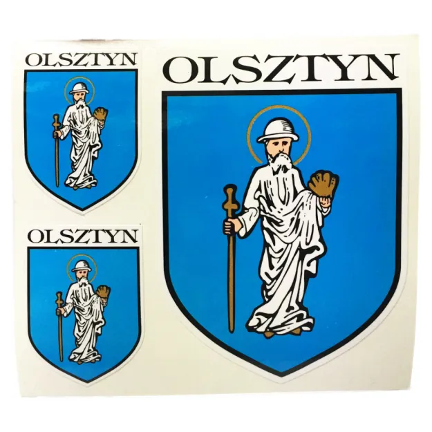 Zestaw 3 naklejek - Olsztyn