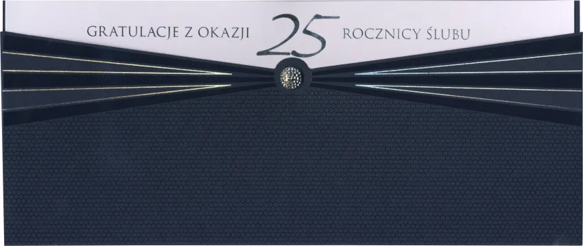 Karnet Primus - Gratulacje z okazji 25 rocznicy ślubu