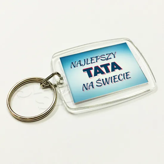 Brelok akrylowy - Najlepszy Tata na świecie