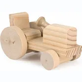 Drewniany traktor - mini