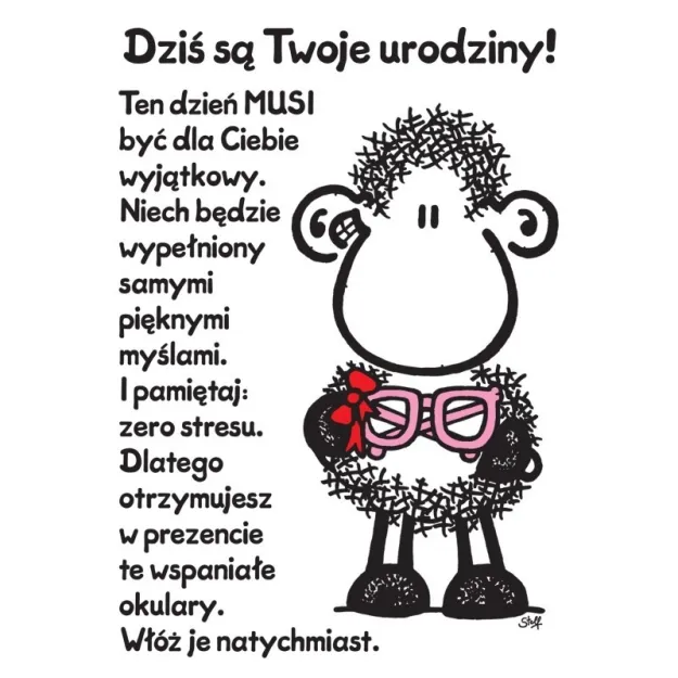Karnet Sheepworld - Dziś są Twoje urodziny! Ten dzień MUSI być dla Ciebie wyjątkowy.