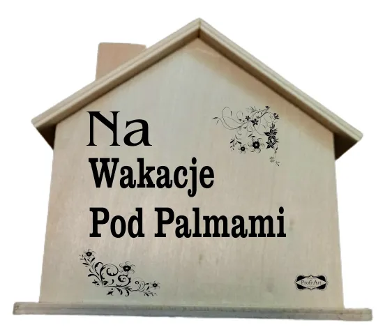 Skarbonka domek - Na wakacje pod palmami