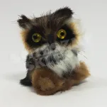 Figurka futrzana - sowa - 2